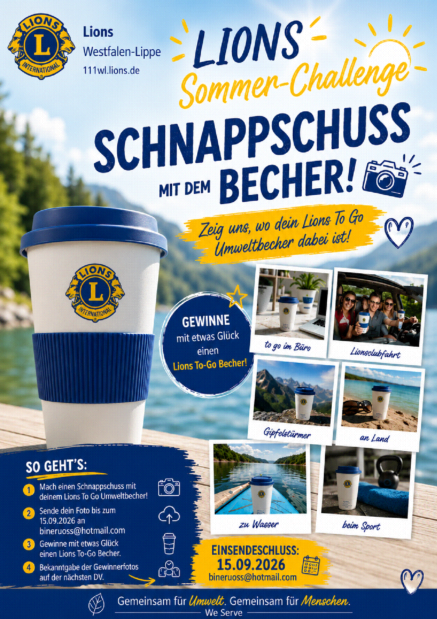 Flyer Sommer-Challenge